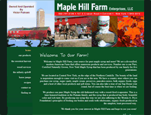 Tablet Screenshot of maplehillfarms.biz